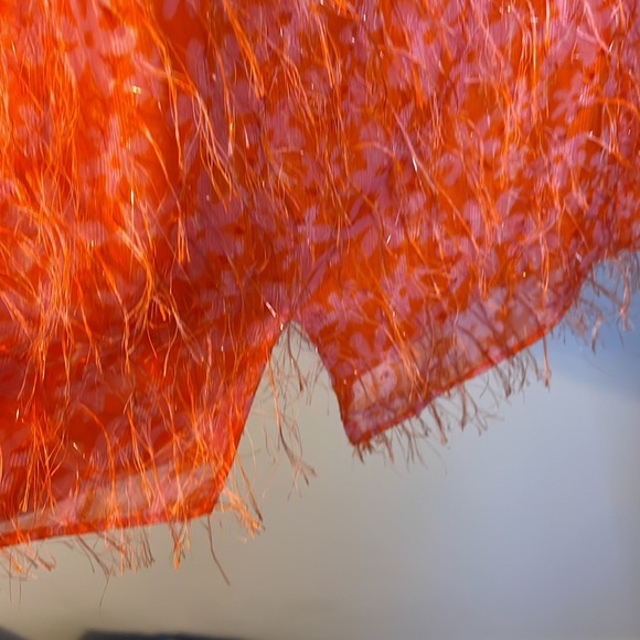 Wild Fable Eyelash Floral Halter Tie Mini Dress Orange Pink size XXL - Picture 14 of 16